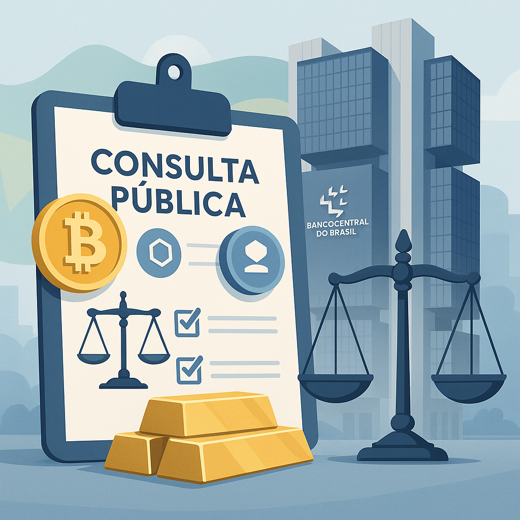 Banco Central abre consulta pública sobre regras contábeis para criptoativos no Brasil