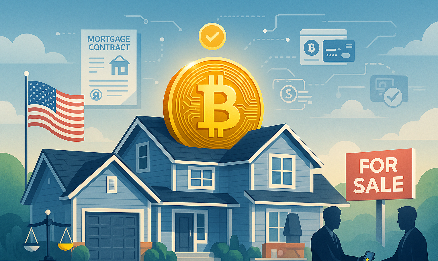 EUA avaliam uso do Bitcoin em hipotecas residenciais