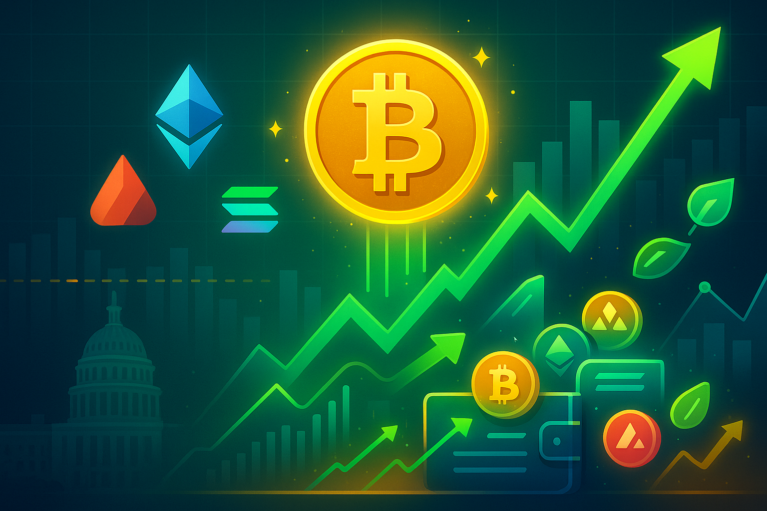 Bitcoin atinge novo recorde de preço a US$ 123 mil enquanto altcoins disparam e dominância recua