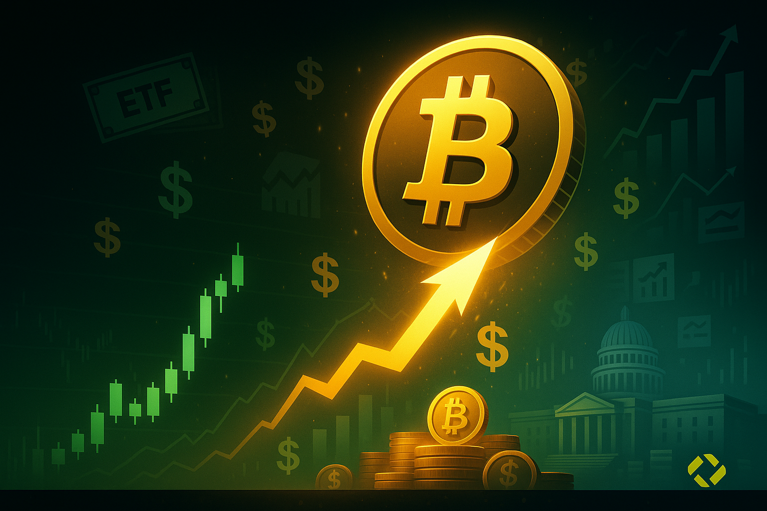Bitcoin atinge novo recorde de preço acima de US$ 118 mil com liquidações massivas e fluxo recorde em ETFs